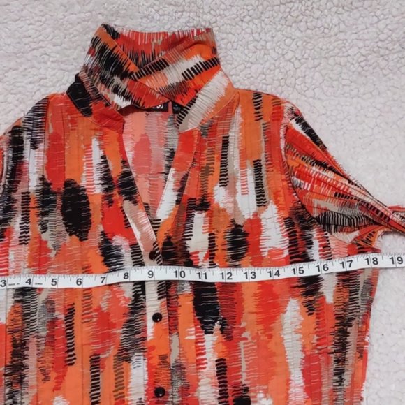 Apt.9 Collared Tops Long sleeve Size M Multicolor - Picture 10 of 16